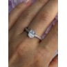 Shiny 925 Sterling Silver CZ Ring Size 10
