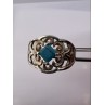 925 Sterling Silver Turquoise Ring Size 8.5
