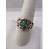 925 Sterling Silver Turquoise Ring Size 8.5