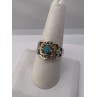 925 Sterling Silver Turquoise Ring Size 8.5