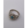 925 Sterling Silver Turquoise Ring Size 8.5