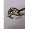 925 Sterling Silver Turquoise Ring Size 8.5