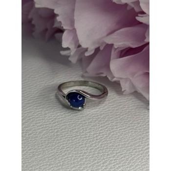 925 Sterling Silver Star Sapphire Ring Size 6