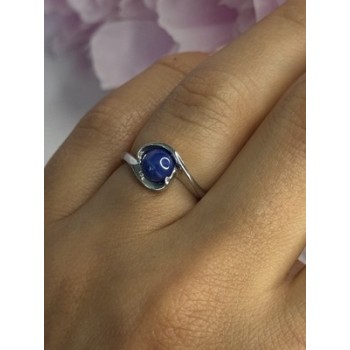 925 Sterling Silver Star Sapphire Ring Size 6