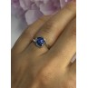 925 Sterling Silver Star Sapphire Ring Size 6