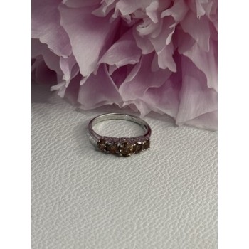 925 Sterling Silver Tourmaline Ring Size 8