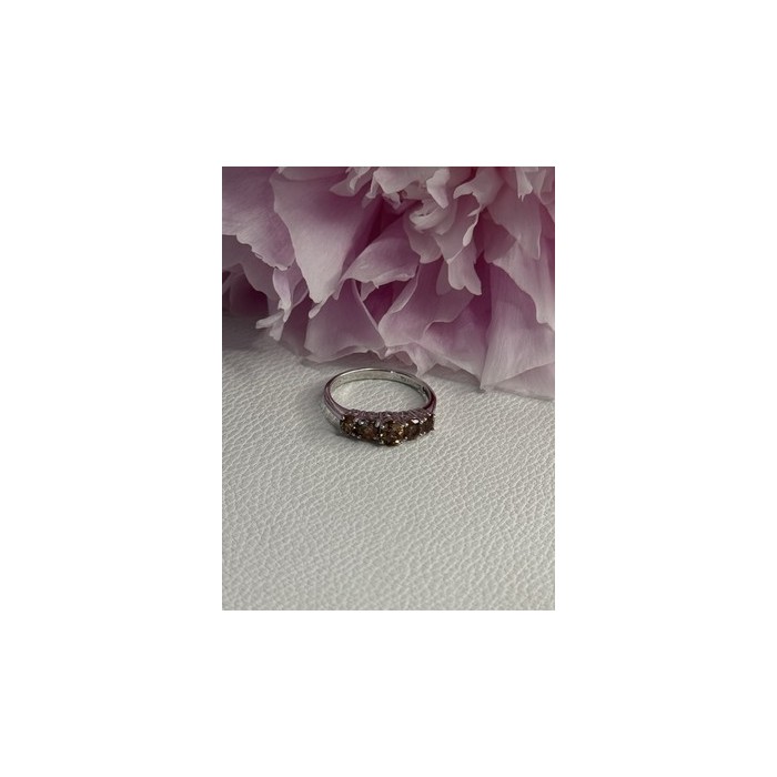 925 Sterling Silver Tourmaline Ring Size 8