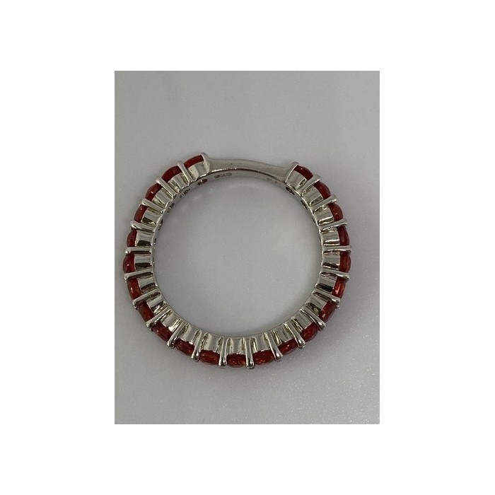 925 Sterling Silver Topaz Ring Size 6.75