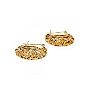 925 Sterling Silver Gold Plated Earrings