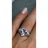 925 Sterling Silver CZ Heart Ring Size 6.5