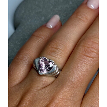 925 Sterling Silver CZ Heart Ring Size 6.5