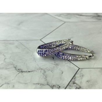 925 Sterling Silver Multicolor CZ 