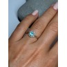 925 Sterling Silver Blue Topaz Ring Size 7.5
