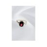 925 Sterling Silver Red Spinel Ring Size 7
