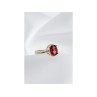 925 Sterling Silver Red Spinel Ring Size 7
