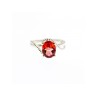 925 Sterling Silver Red Spinel Ring Size 7