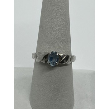 925 Sterling Silver & Topaz Ring Size 8