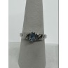 925 Sterling Silver & Topaz Ring Size 8
