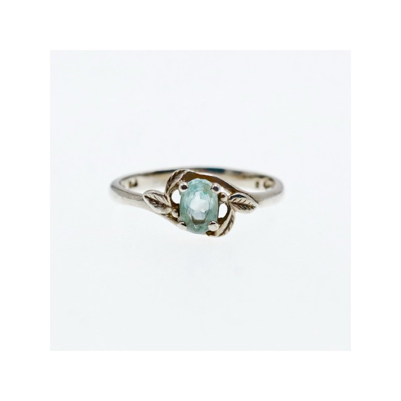925 Sterling Silver Blue Topaz Ring Size 9.5