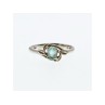 925 Sterling Silver Blue Topaz Ring Size 9.5