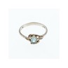 925 Sterling Silver Blue Topaz Ring Size 9.5