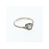 925 Sterling Silver Blue Topaz Ring Size 9.5