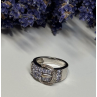 925 STERLING SILVER TANZANITE & BERYL RING SIZE 6