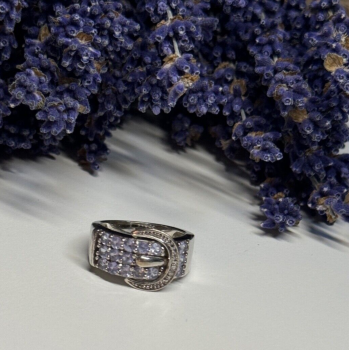925 STERLING SILVER TANZANITE & BERYL RING SIZE 6