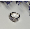 925 STERLING SILVER TANZANITE & BERYL RING SIZE 6