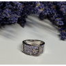 925 STERLING SILVER TANZANITE & BERYL RING SIZE 6