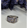 925 STERLING SILVER TANZANITE & BERYL RING SIZE 6