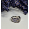 925 STERLING SILVER TANZANITE & BERYL RING SIZE 6