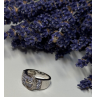 925 STERLING SILVER TANZANITE & BERYL RING SIZE 6
