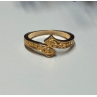 925 Sterling Silver Gold Plated Ring Size 6