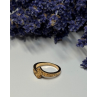 925 Sterling Silver Gold Plated Ring Size 6
