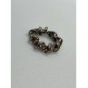 925 Sterling Silver & Twisted Wire & CZ Ring Size 8.5
