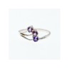 925 Sterling Silver Amethyst Ring Size 9