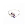 925 Sterling Silver Amethyst Ring Size 9