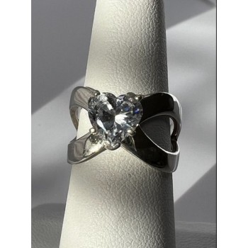 925 Sterling Silver Ncz Heart Ring Size 6
