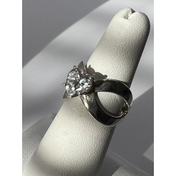 925 Sterling Silver Ncz Heart Ring Size 6