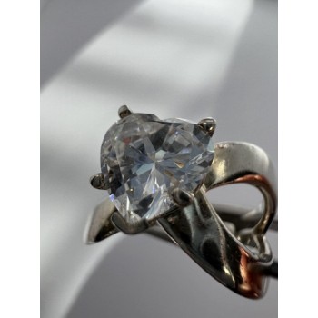 925 Sterling Silver Ncz Heart Ring Size 6