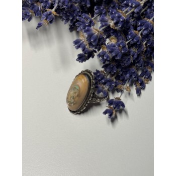 925 Sterling Silver Haliotis Ring Size 6.5