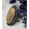 925 Sterling Silver Haliotis Ring Size 6.5