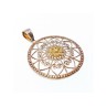 925 Sterling Silver & 14k Yellow Gold Pendant