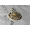 925 Sterling Silver & 14k Yellow Gold Pendant