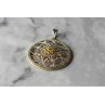 925 Sterling Silver & 14k Yellow Gold Pendant