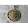 925 Sterling Silver & 14k Yellow Gold Pendant