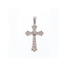 925 STERLING SILVER DIAMONDS CROSS PENDANT