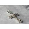 925 STERLING SILVER DIAMONDS CROSS PENDANT