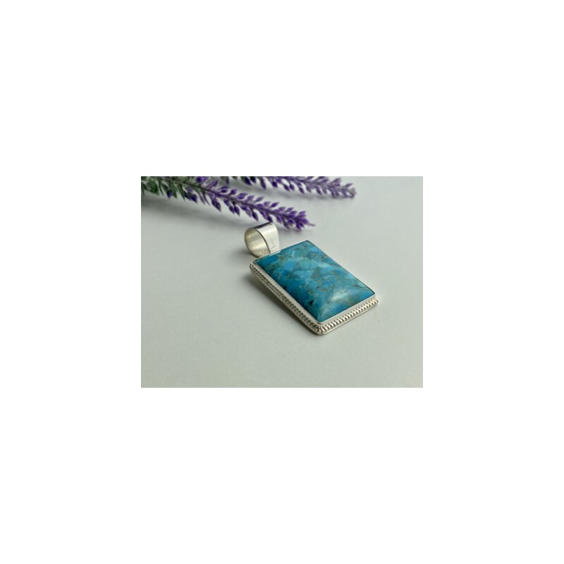 925 STERLING SILVER TURQUOISE PENDANT
